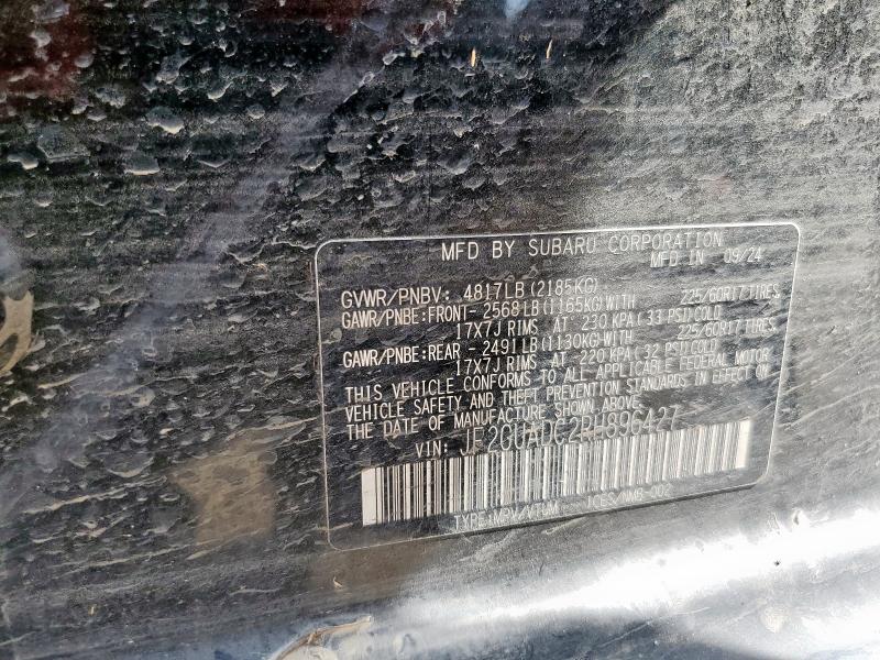 2024 SUBARU CROSSTREK - JF2GUADC2RH896427
