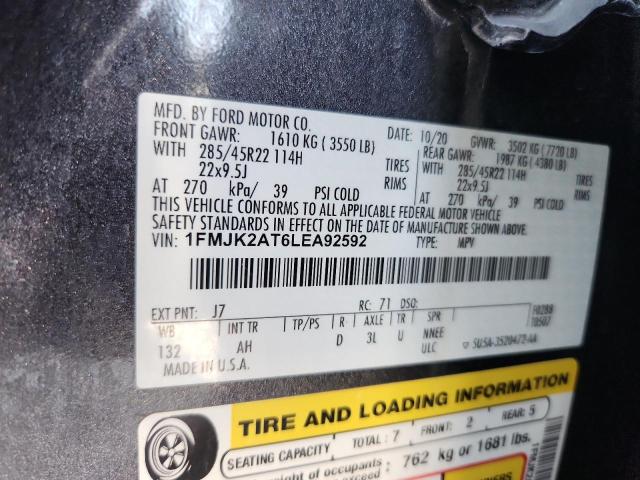 2020 FORD EXPEDITION 1FMJK2AT6LEA92592
