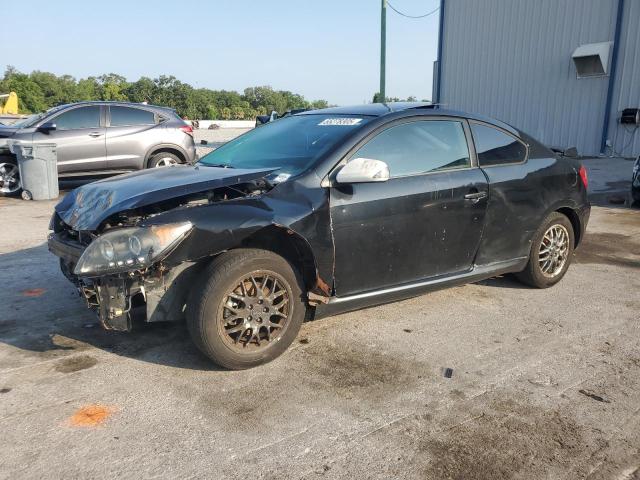 TOYOTA SCION TC 2006 black  gas JTKDE177260109251 photo #1