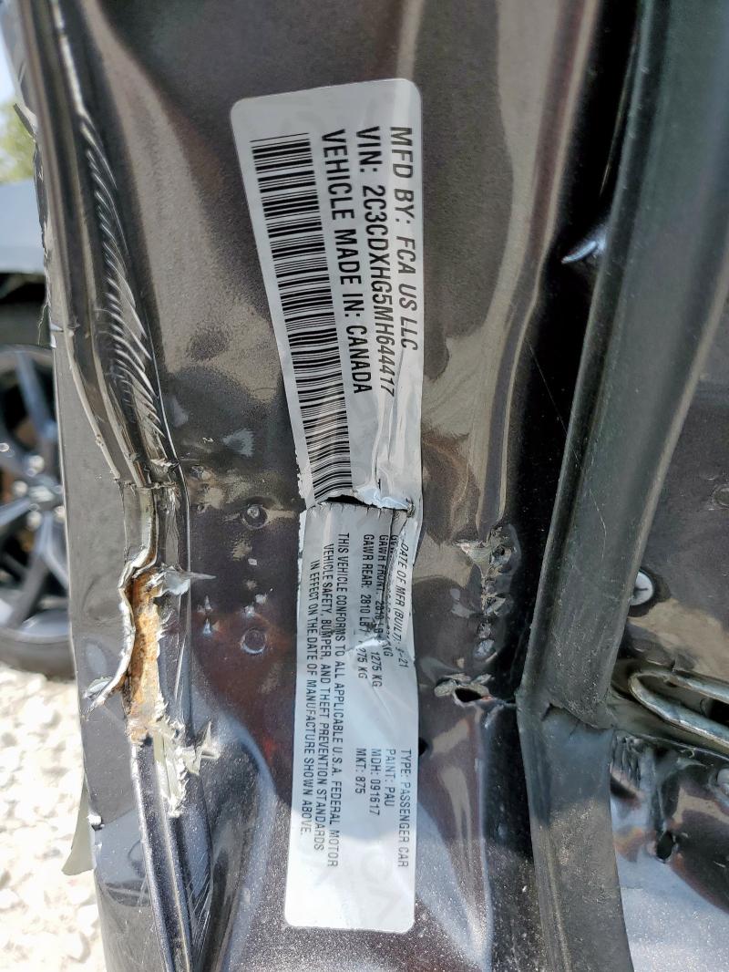 2021 DODGE CHARGER GT 2C3CDXHG5MH644417
