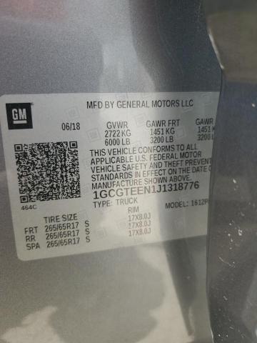2018 CHEVROLET COLORADO Z - 1GCGTEEN1J1318776