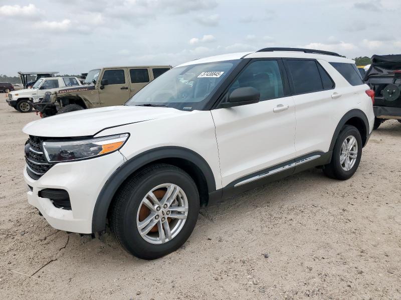 FORD EXPLORER X 2022 white  gas 1FMSK7DH3NGA14707 photo #1