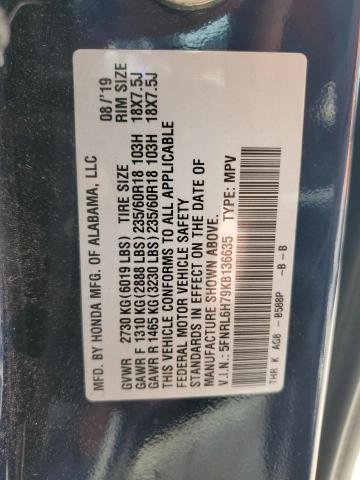 2019 HONDA ODYSSEY EX - 5FNRL6H79KB136635