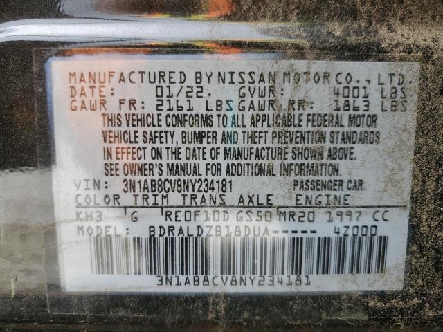 2022 NISSAN SENTRA SV - 3N1AB8CV8NY234181