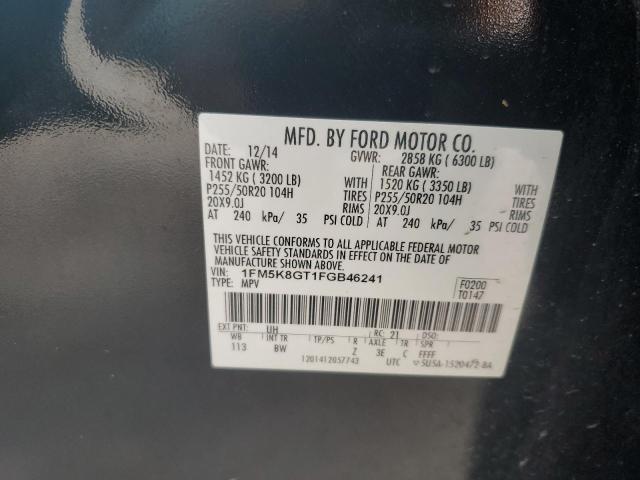 2015 FORD EXPLORER S - 1FM5K8GT1FGB46241