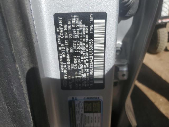 2017 HYUNDAI TUCSON LIM - KM8J33A42HU459058