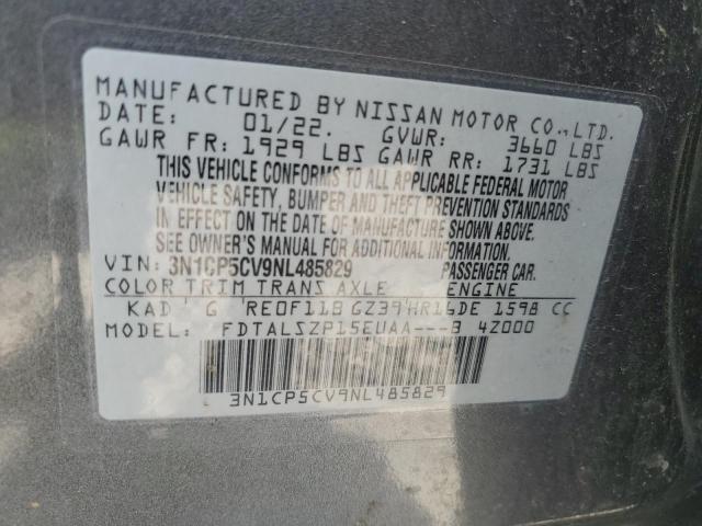 2022 NISSAN KICKS SV - 3N1CP5CV9NL485829