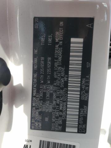 2020 TOYOTA HIGHLANDER - 5TDHZRBH8LS022779