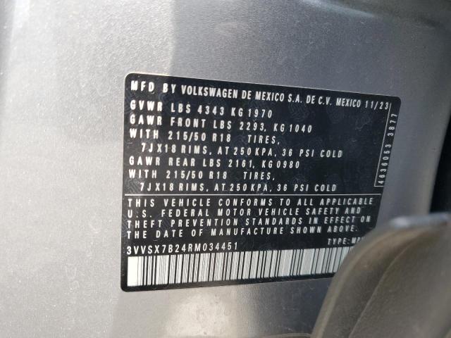2024 VOLKSWAGEN TAOS SE - 3VVSX7B24RM034451