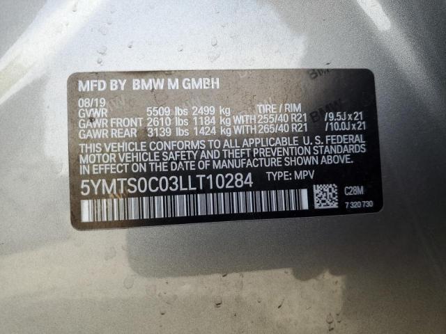 2020 BMW X3 M 5YMTS0C03LLT10284