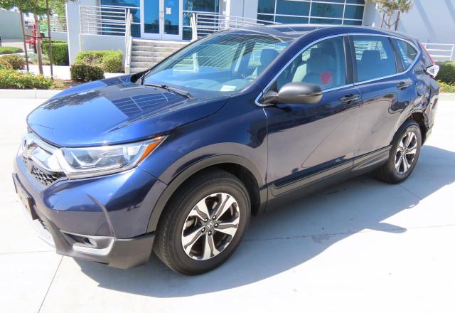 HONDA CR-V LX 2018 blue  gas 2HKRW5H31JH419531 photo #3