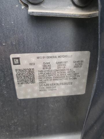 2020 CHEVROLET MALIBU PRE 1G1ZE5SX3LF020222