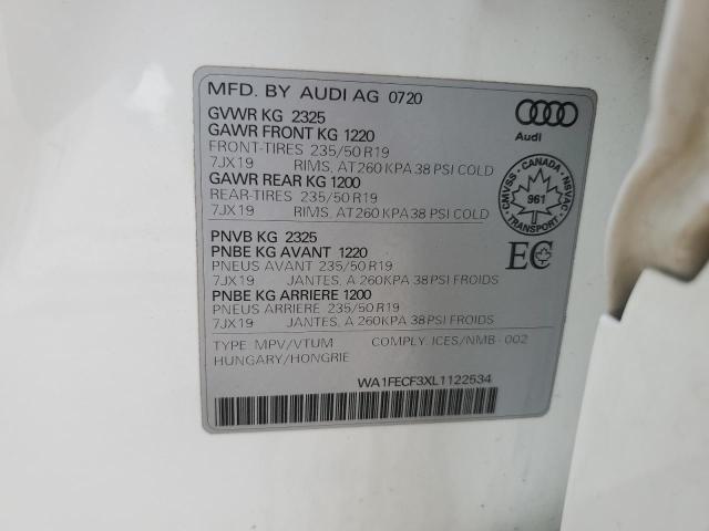 2020 AUDI Q3 PRESTIG WA1FECF3XL1122534