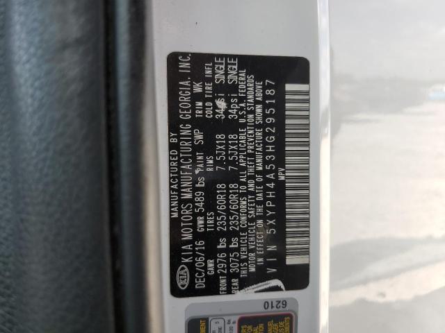 2017 KIA SORENTO EX 5XYPH4A53HG295187