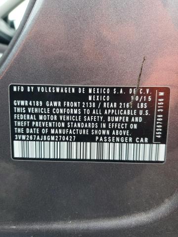 2016 VOLKSWAGEN JETTA S - 3VW267AJ8GM270427