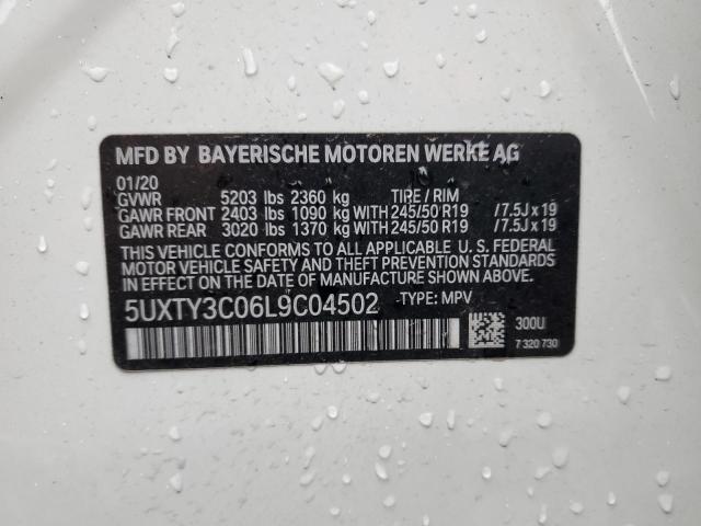 2020 BMW X3 SDRIVE3 - 5UXTY3C06L9C04502