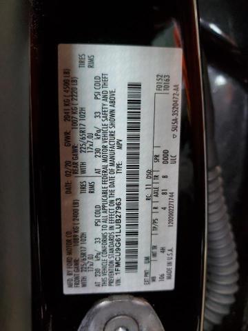 2020 FORD ESCAPE SE 1FMCU9G61LUB27963