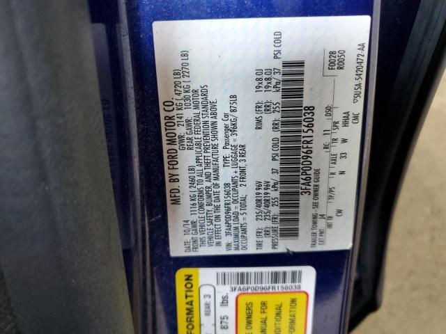 2015 FORD FUSION TIT 3FA6P0D96FR156038