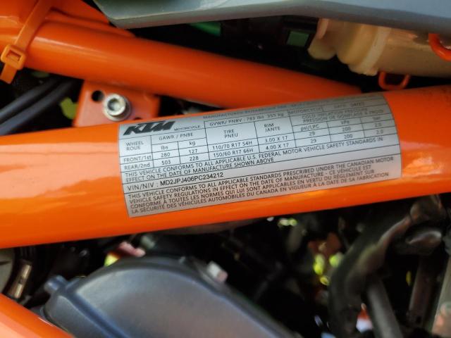 2023 KTM 390 DUKE MD2JPJ406PC234212
