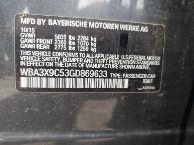 2016 BMW 335 XIGT WBA3X9C53GD869633