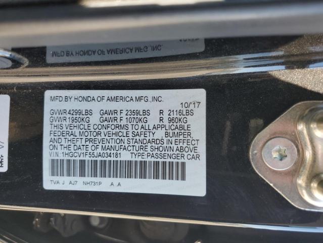 2018 HONDA ACCORD EXL - 1HGCV1F55JA034181
