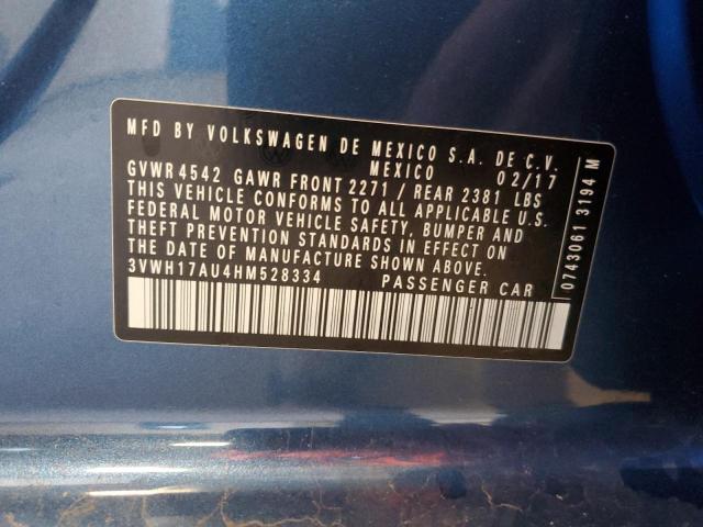 2017 VOLKSWAGEN GOLF ALLTR - 3VWH17AU4HM528334