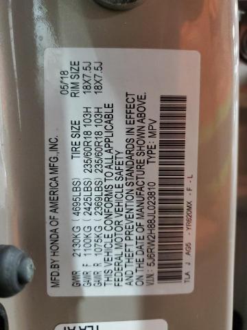 2018 HONDA CR-V EXL - 5J6RW2H88JL023810