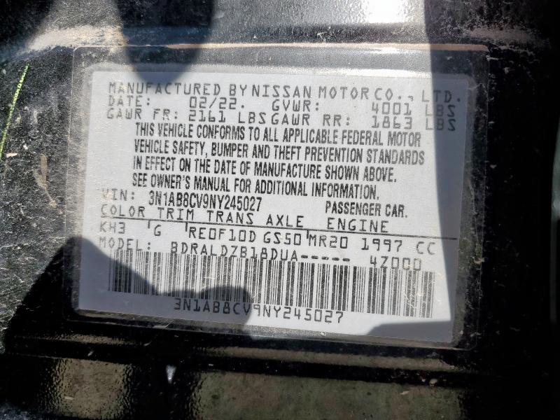 2022 NISSAN SENTRA SV 3N1AB8CV9NY245027