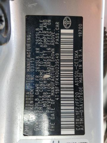 4T1BF1FK4DU239549 2013 TOYOTA CAMRY