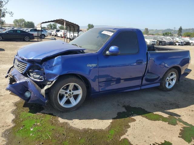 FORD F150 SVT L 2004 blue  gas 2FTRF07324CA70829 photo #1