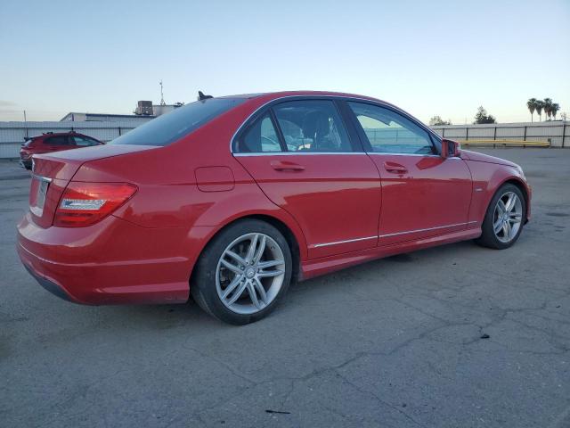 MERCEDES-BENZ C 250 2012 red  gas WDDGF4HB7CR237214 photo #4