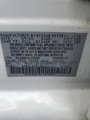 2020 NISSAN SENTRA S - 3N1AB8BV8LY290829