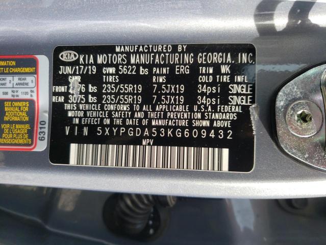 2019 KIA SORENTO LX - 5XYPGDA53KG609432