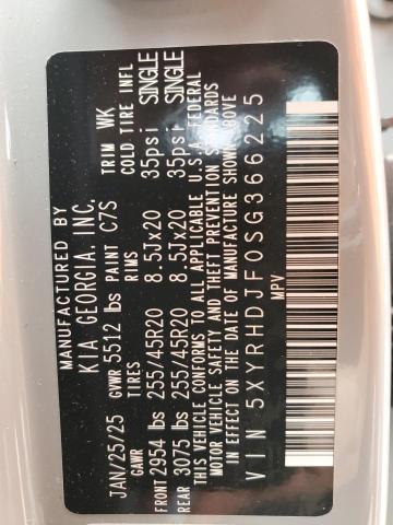 2025 KIA SORENTO EX 5XYRHDJF0SG366225