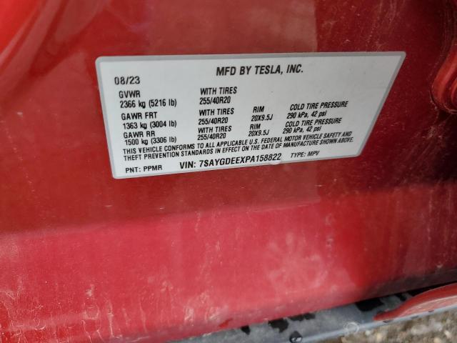 2023 TESLA MODEL Y 7SAYGDEEXPA158822