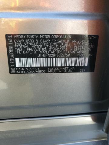 2015 LEXUS IS 250 JTHBF1D29F5055758