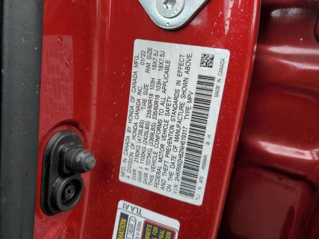 2022 HONDA CR-V EXL - 2HKRW2H82NH619317