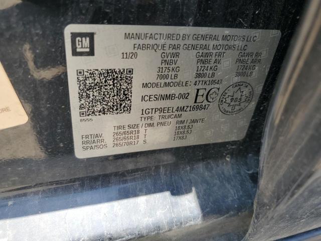 2021 GMC SIERRA K15 - 1GTP9EEL4MZ169847