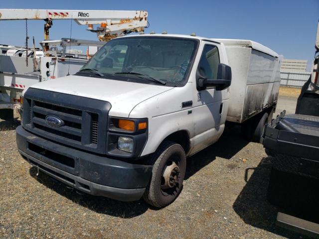 FORD ECONOLINE 2011 white cutaway gas 1FDXE4FLXBDA37380 photo #1