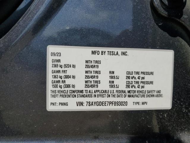 2023 TESLA MODEL Y - 7SAYGDEE7PF893020