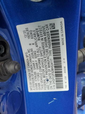 2021 HONDA CIVIC SPOR #3310445302