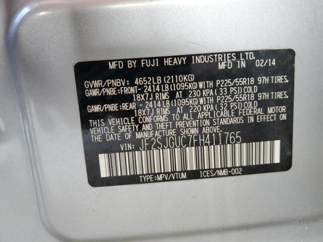 2015 SUBARU FORESTER 2 - JF2SJGUC7FH411765
