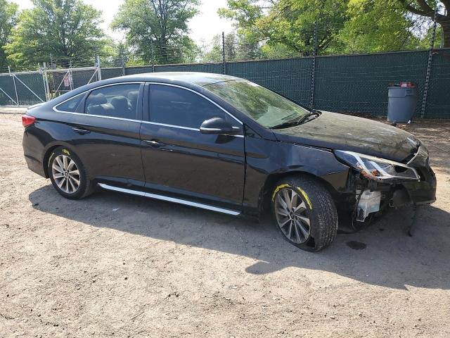 Vin: 5npe34af8gh427303, lot: 55551395, hyundai sonata sport 20164