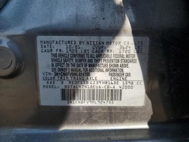 2021 NISSAN VERSA SR - 3N1CN8FV9ML924755