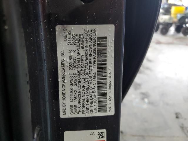 2019 HONDA ACCORD LX - 1HGCV1F18KA118543