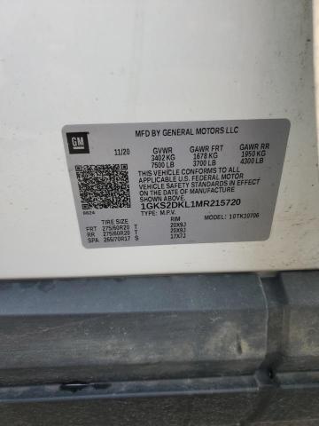 2021 GMC YUKON DENA 1GKS2DKL1MR215720