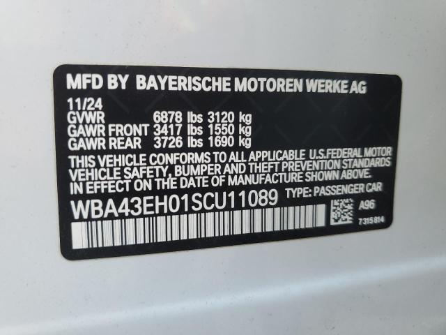 2025 BMW 750 XE WBA43EH01SCU11089