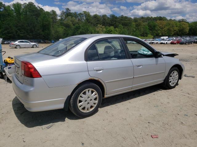 HONDA CIVIC LX 2005 silver  gas 2HGES16585H542248 photo #4