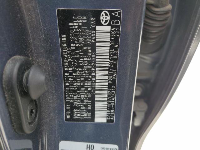 2016 TOYOTA COROLLA L - 5YFBURHE0GP526906