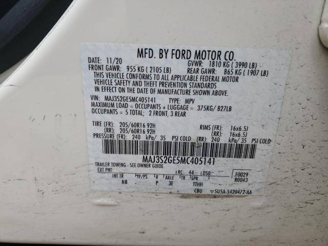 2021 FORD ECOSPORT S - MAJ3S2GE5MC405141